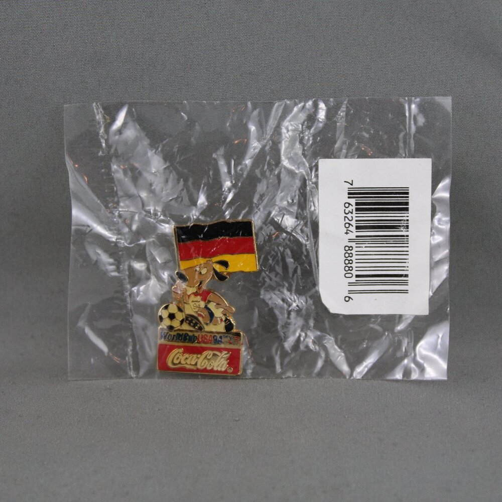 Germany Soccer Pin - 1994 World Cup Coke Promo Pin - New in Package
